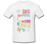 Cumpara ieftin Tricou &quot; Esti mai curajos decat crezi! &quot;