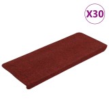 Cumpara ieftin Covorase scara autoadezive 30 buc Rosu 65x22,5x3,5 cm