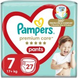 Scutece-chilotel Pampers Premium Care Pants Value Pack Marimea 7, 17+ kg, 27 buc