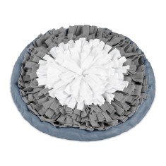 Covoras de adulmecat Navaris pentru caini, rotund, lavabil, gri/albastru, 55129.22