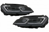 Faruri LED Bi-Xenon Look compatibil cu VW Golf 7 VII (2012-2017) Facelift G7.5 R Line Design cu Semnal Dinamic HLVWG7FSBX