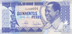 Bancnota Guineea Bissau 500 Pesos 1990 - P12 UNC foto