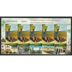 Moldova 2018 Mi 1061 klb MNH - Moldova - Capitala Mondială a Turismului Vinicol