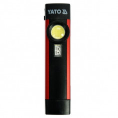 YATO Lanterna cu acumulator, Li-Ion 3.7 V, cu LED COB 5 W si UV, 300 lm
