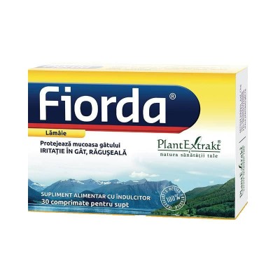Comprimate cu Aroma de Lamaie Fiorda 30 comprimate PlantExtrakt foto