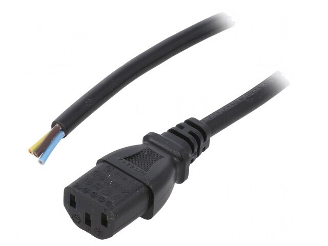 Cablu Alimentare IEC C13 5m Negru 10A 250V