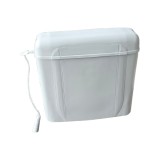 Cumpara ieftin Rezervor WC din plastic, actionare din snur, montaj la inaltime, alb