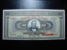 GRECIA 1000 DRAHME 1926 EXCELENTA foto