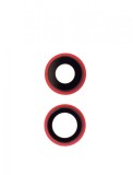 Geam Camera iPhone 12 / 12 Mini Rosu + Rama Reparatie