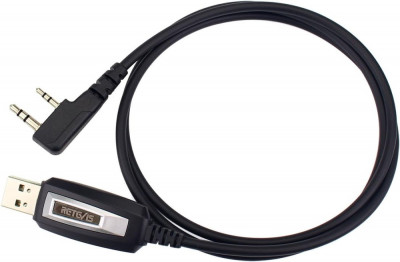 Cablu de programare USB Revis cu 2 pini și 2 căi pentru Retevis H-777 RT21 RT22 foto