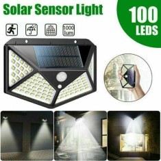 Lampă solară cu LED pe toate părțile Lampă cu inducție luminoasă umană, impermeabilă, &icirc;n aer liber, &icirc;n curte