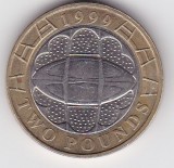 Marea Britanie 2 lire 1999 &ndash; Cupa Mondială de Rugby, TWO POUNDS