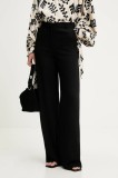 Answear.LAB pantaloni culoarea negru, lat, high waist