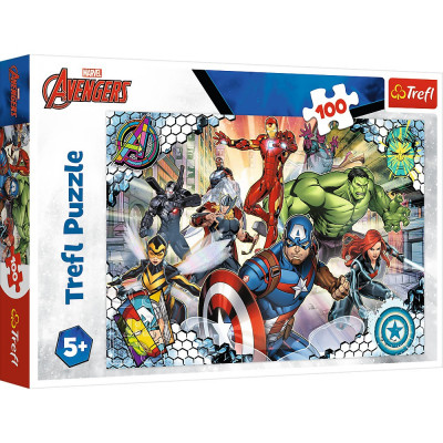 PUZZLE TREFL 100 AVENGERS RAZBUNATORII FAIMOSI SuperHeroes ToysZone foto