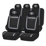 Set Huse Scaune Universale Compatibile cu Toyota&ndash; Negru/Gri
