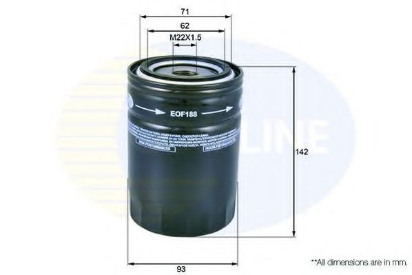 Filtru ulei FIAT DUCATO bus (244) (2002 - 2016) COMLINE EOF188