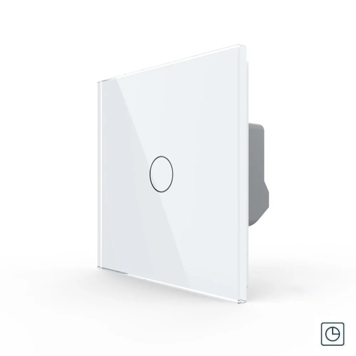 Intrerupator Simplu cu Timer LIVOLO Din Sticla - Serie Noua SmartElectro IntelligentHouse