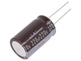 Condensator Electrolitic THT 220uF 220VDC 18x31.5mm 20%