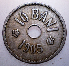 1.194 ROMANIA 10 BANI 1905 foto