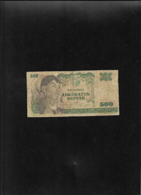 Rar! Indonezia 500 rupiah rupii 1968 seria045936 foto