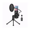Microfon profesional cu condensator MIC60, trepied, USB, RGB