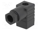 Conector cu valvă HIRSCHMANN mufă C 9,4mm mamă PIN 3 pe cablu