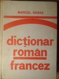 Dictionar Roman-Francez Marcel Saras (1976) Editura Stiintifica, Coperta Cartonata