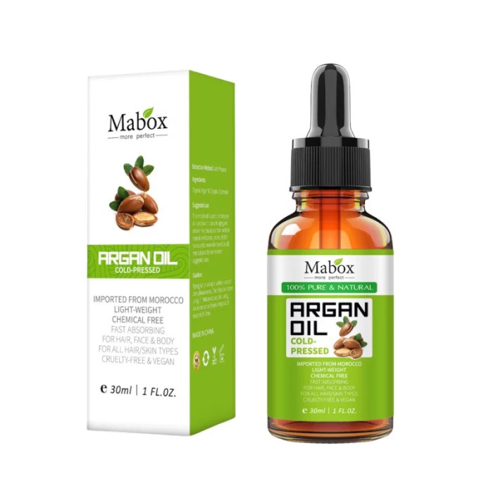 Ulei de Argan Mabox organic 100% pur presat la rece 30 ml