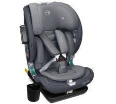 Scaun auto pentru copii, Casual Goldfix Plus, i-Size, 76 - 150 cm, 9 - 36 kg, Gri, difuzor Bluetooth