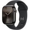 Apple Watch 10, GPS, Cellular, Carcasa Slate Titanium 46mm, Black Sport Band - S/M