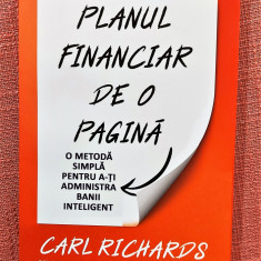 Planul financiar de o pagina. Editura ACT si Politon, 2020 - Carl Richards