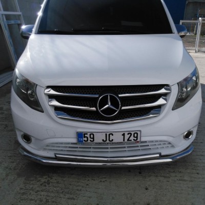 Grila mercedes vito inox w447 model nou foto