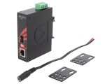 Media Convertor Gigabit Ethernet/Fibră Optică SFP 12-48VDC
