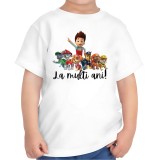 Tricou copii, zi de nastere, La multi ani, tematica Patrula Catelusilor (Paw Patrol), pentru baieti, 3 ani