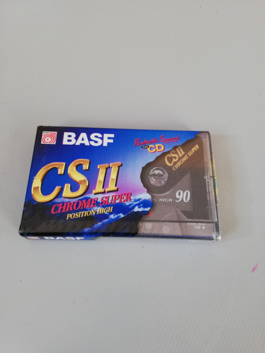 caseta audio BASF Chrome CS II 90 - made in Germany/Noua