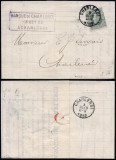 Belgium 1882 Postal History Rare Cover + Content Charleroi DB.252