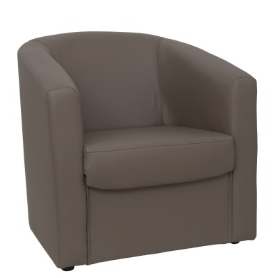 Fotoliu Tudor imitatie piele - C06 taupe foto
