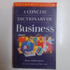 A CONCISE DICTIONARY OF BUSINESS , 1992