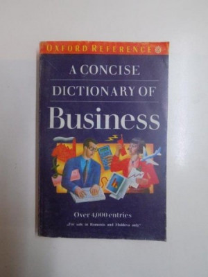 A CONCISE DICTIONARY OF BUSINESS , 1992 foto