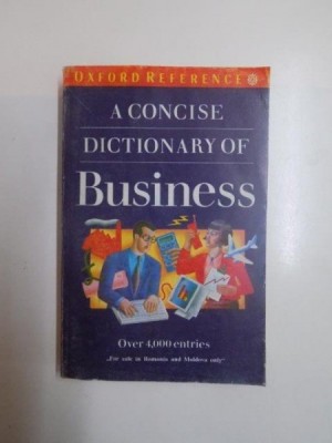 A CONCISE DICTIONARY OF BUSINESS , 1992 foto