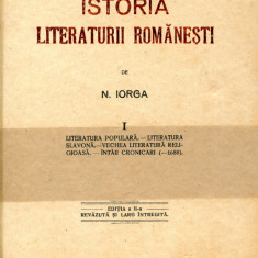 Istoria literaturii romanesti, 3 volume - Nicolae Iorga