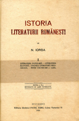 Istoria literaturii romanesti, 3 volume - Nicolae Iorga foto