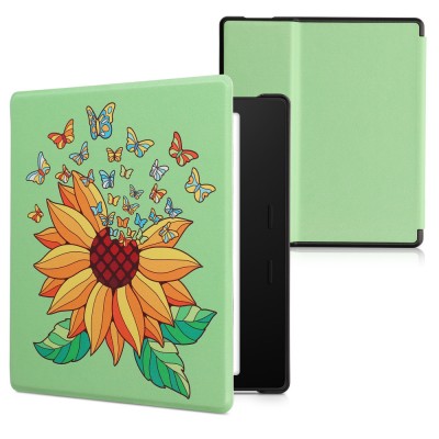 Husa kwmobile pentru Amazon Kindle Oasis 10, Piele ecologica, Multicolor, 49417.23 foto
