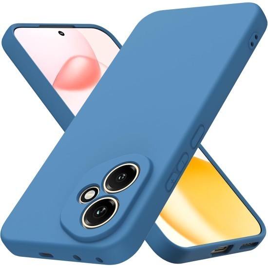 Husa Soft Touch, slim, ALC Mobile, anti soc, compatibila cu Honor 400 5G, Albastru Tpu