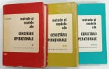 METODE SI MODELE ALE CERCETARII OPERATIONALE , VOLUMELE I - III de A . KAUFMANN , 1968 / 1967 / 1975