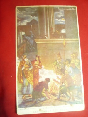 Ilustrata - Scena Biblica - Lepadarea lui Petru dupa T.Zarma Ed. Cozia foto