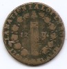 Franta 12 deniers 1792 D - Louis XVI, Bronz, 28,5 mm KM-600.5, Europa