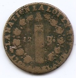 Franta 12 deniers 1792 D - Louis XVI, Bronz, 28,5 mm KM-600.5 foto