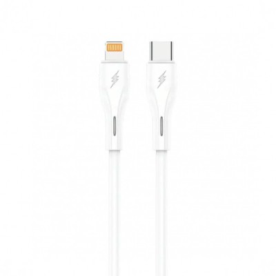 Cablu Date si Incarcare USB-C - Lightning Sendem M36D, 30W, 1m, Alb foto