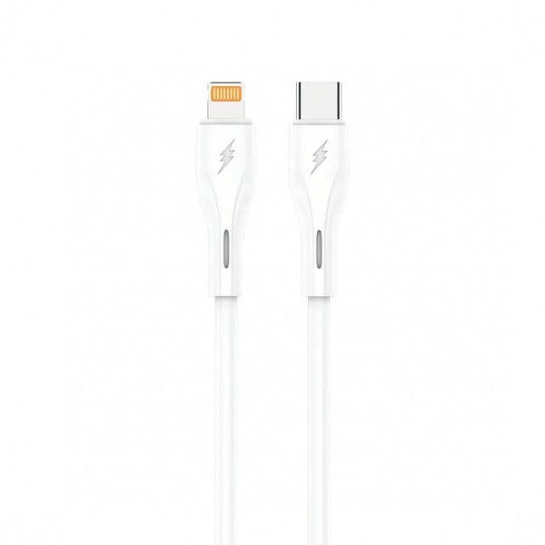 Cablu Date si Incarcare USB-C - Lightning Sendem M36D, 30W, 1m, Alb